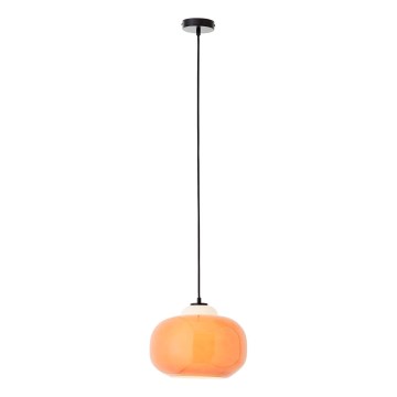 Brilliant - Pendelleuchte BLOP mit Kabelaufhängung 1xE27/60W/230V orange