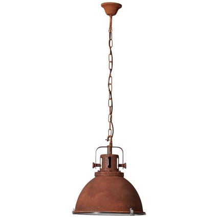 Brilliant - Pendelleuchte mit Kette JESPER GLAS 1xE27/60W/230V kupferfarben