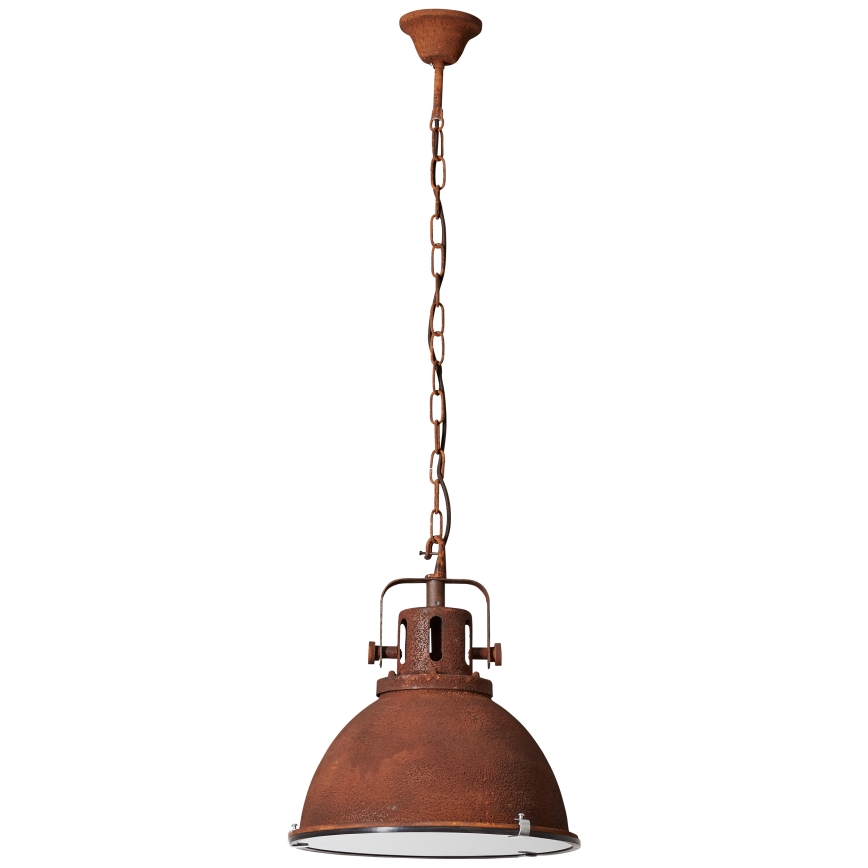 Brilliant - Pendelleuchte mit Kette JESPER GLAS 1xE27/60W/230V kupferfarben