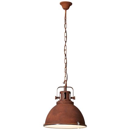 Brilliant - Pendelleuchte mit Kette JESPER GLAS 1xE27/60W/230V kupferfarben