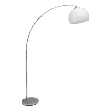 Brilliant - Stehleuchte VESSA 1xE27/60W/230V glänzender Chrom/weiß