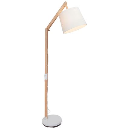 Brilliant - Tischleuchte CARLYN 1xE27/60W/230V beige/weiß