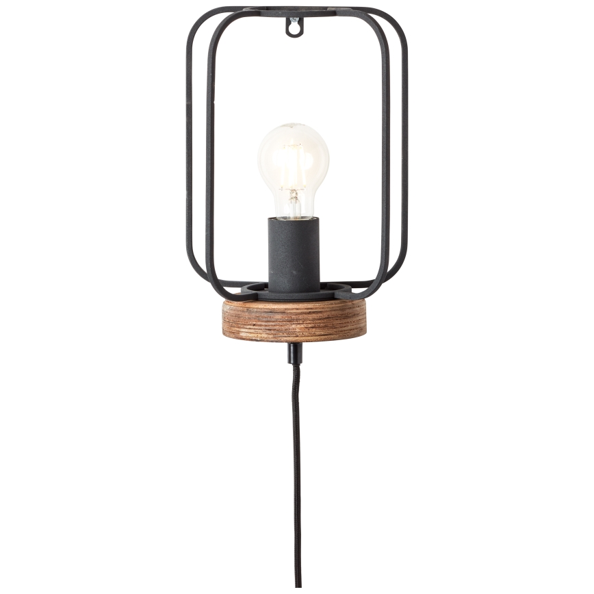 Brilliant - Wandleuchte TOSH 1xE27/52W/230V Pappel