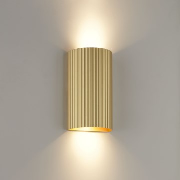 Brilliant - Wandleuchte UNDULA 2xGU10/10W/230V golden