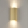 Brilliant - Wandleuchte UNDULA 2xGU10/10W/230V golden