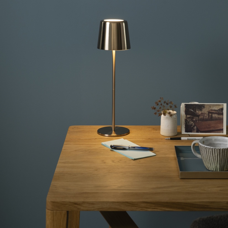 Brilliant - LED dimmbare Touch-Außenleuchte XAANA LED/4W/5V 3000/4000/6500K 2600 mAh IP44 gold