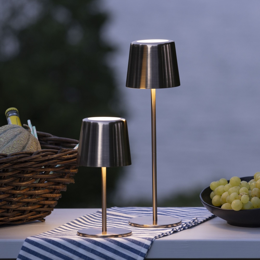 Brilliant - LED dimmbare Touch-Außenleuchte XAANA LED/4W/5V 3000/4000/6500K 2600 mAh IP44 Kupfer