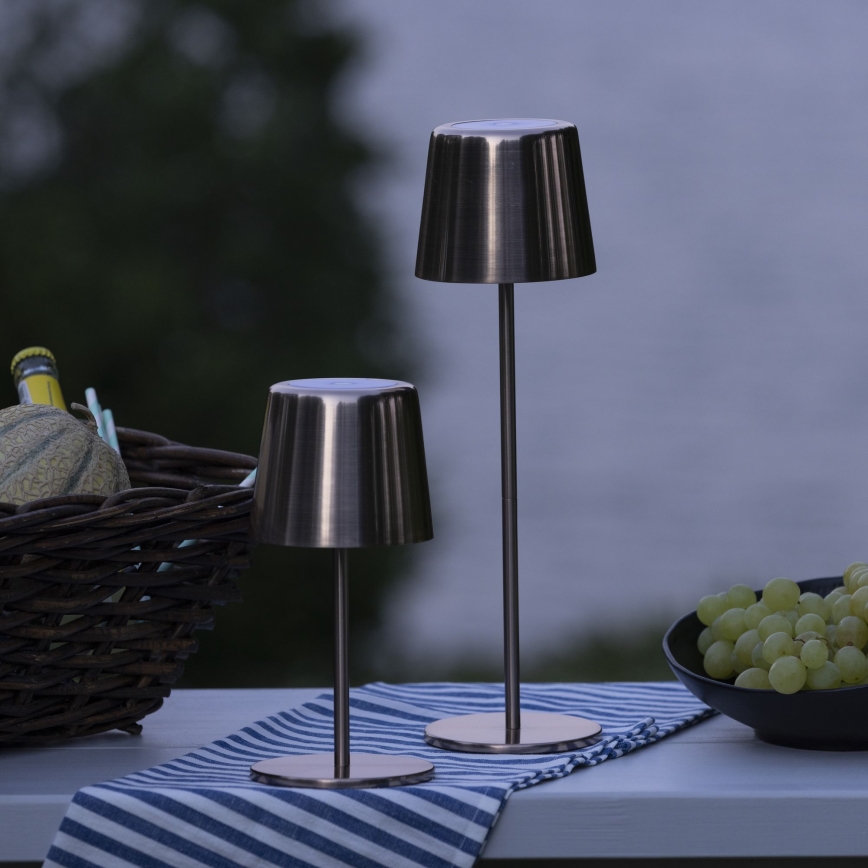 Brilliant - LED dimmbare Touch-Außenleuchte XAANA LED/4W/5V 3000/4000/6500K 2600 mAh IP44 Kupfer