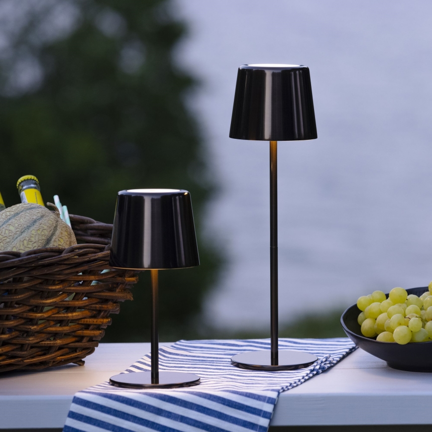 Brilliant - LED dimmbare Touch-Außenleuchte XAANA LED/4W/5V 3000/4000/6500K 2600 mAh IP44 schwarz