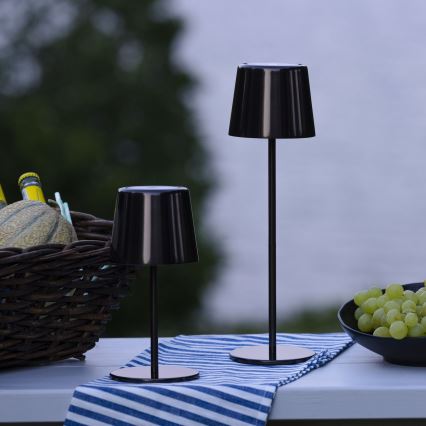 Brilliant - LED dimmbare Touch-Außenleuchte XAANA LED/4W/5V 3000/4000/6500K 2600 mAh IP44 schwarz