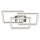 Brilo - Dimmbare LED-Deckenleuchte FRAME LED/57W/230V 3000K matt Chrom