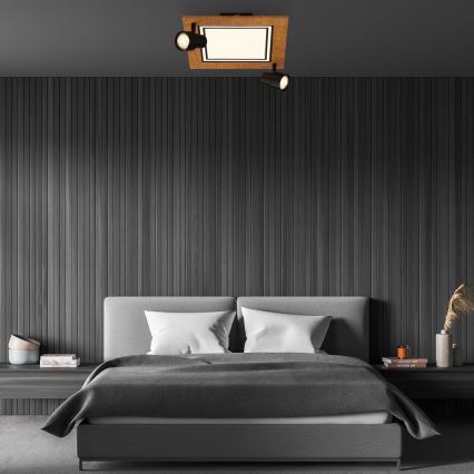 Brilo - LED Deckenleuchte LED/12W/230V + 2xGU10/9W 3000K