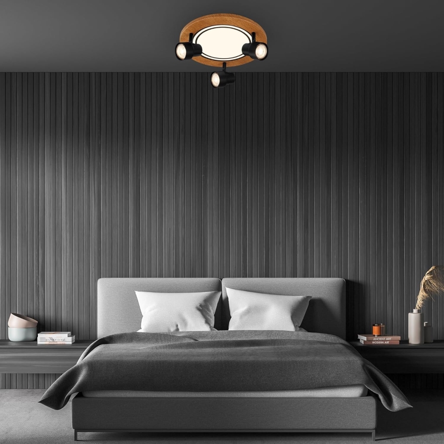 Brilo - LED Deckenleuchte LED/12W/230V + 3xGU10/9W 3000K