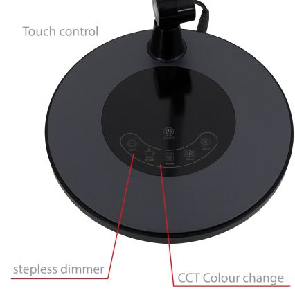 Brilo - LED dimmbare Touch-Tischlampe LED/6,6W/230V 3000/4000/6000K