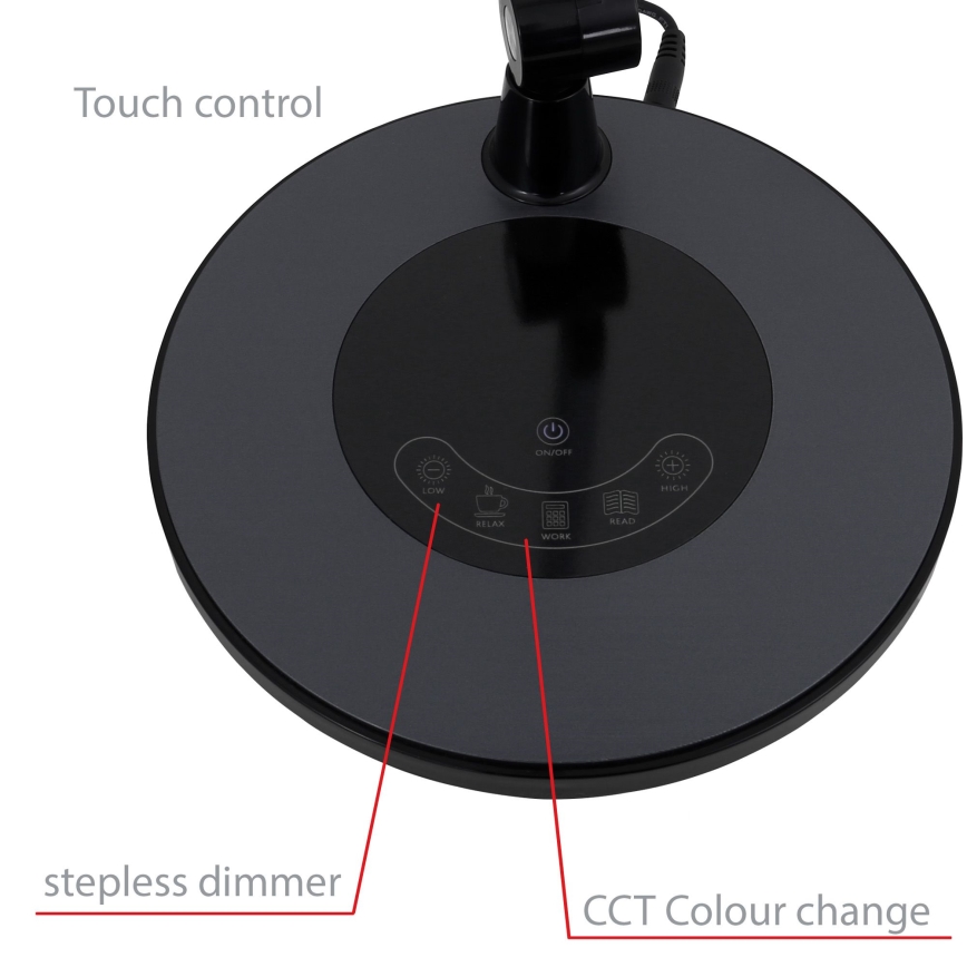 Brilo - LED dimmbare Touch-Tischlampe LED/6,6W/230V 3000/4000/6000K