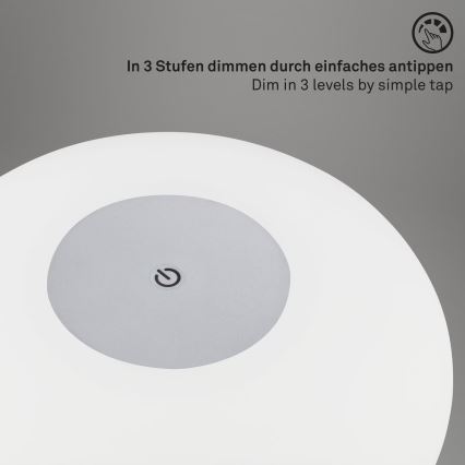 Brilo - LED dimmbare, wiederaufladbare Außen-Tischleuchte OLANA LED/3W/5V IP44