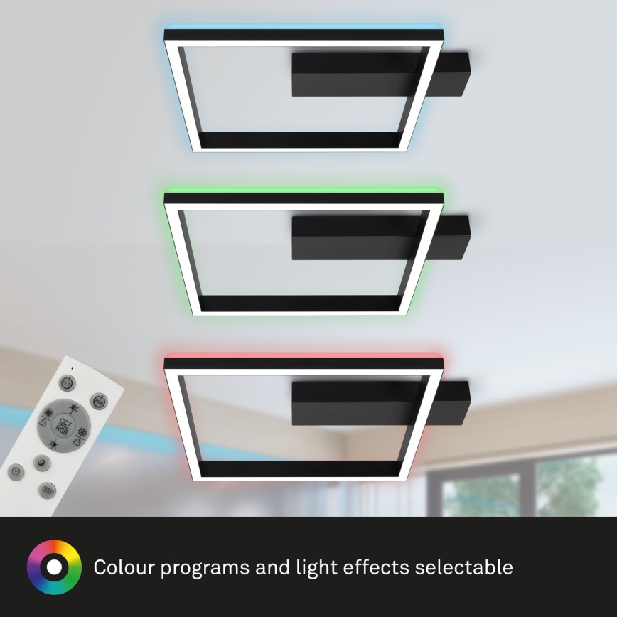 Brilo - LED RGBW dimmbare Deckenleuchte FRAME LED/18W/230V 2700-6500K + Fernbedienung