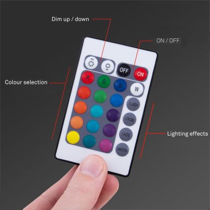 Brilo - LED RGBW dimmbarer Streifen für TV 3m LED/2,5W/USB + Fernbedienung