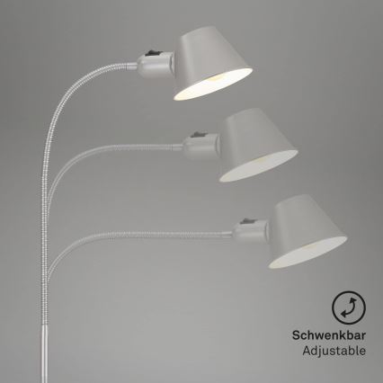Brilo - Tischlampe 1xE27/10W/230V mattchrom