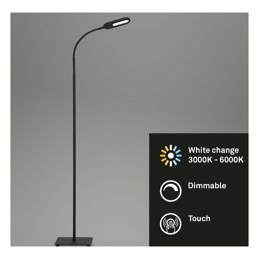 Briloner 1297-015 - LED dimmbare flexible Stehleuchte LED/6,6W/230V 3000K/4000K/6000K