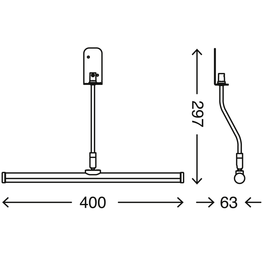 Briloner 2058-018 - LED Badezimmer-Spiegelleuchte SPLASH LED/5,5W/230V IP23