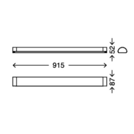 Briloner 2070-218 - LED-Badezimmer-Spiegelleuchte BATH LED/15W/230V IP44
