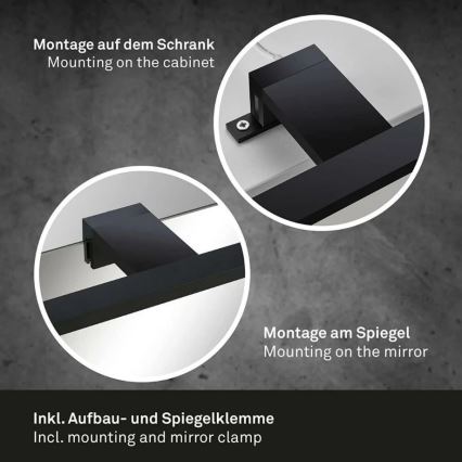 Briloner 2104-115 - LED Badezimmerspiegelbeleuchtung DUN LED/8W/230V 60 cm IP44