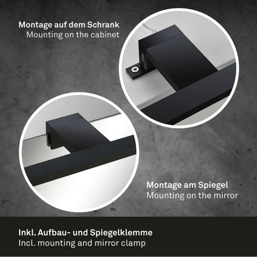 Briloner 2104-115 - LED Badezimmerspiegelbeleuchtung DUN LED/8W/230V 60 cm IP44