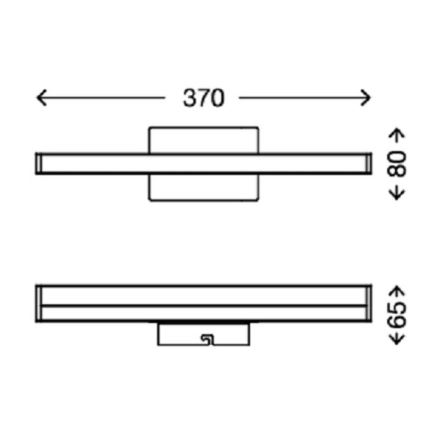 Briloner 2206-018 - LED-Badezimmer-Spiegelleuchte SPLASH LED/6W/230V IP23
