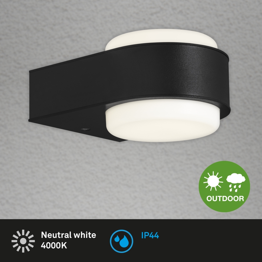 Briloner 3035-015 - LED Außenwandleuchte HANAU LED/6,5W/230V IP44 schwarz