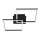 Briloner 3210-015 - LED dimmbare Deckenleuchte FRAME 2xLED/11W/230V schwarz