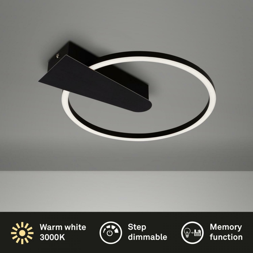 Briloner 3542-015 - LED dimmbares Deckenleuchte NICO LED/12W/230V schwarz