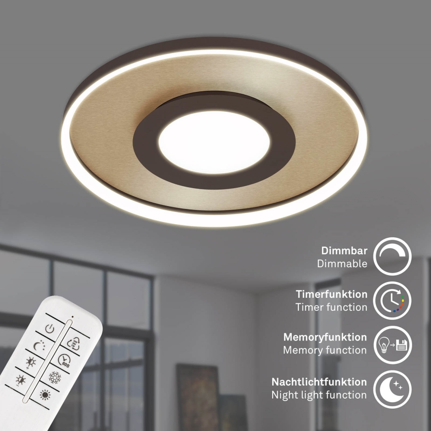 Briloner 3640017 - LED dimmbares Deckenleuchte FRAME LED/25W/230V 2700-6500K + Fernbedienung