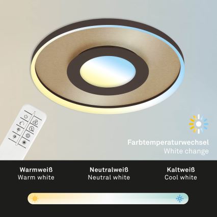 Briloner 3640017 - LED dimmbares Deckenleuchte FRAME LED/25W/230V 2700-6500K + Fernbedienung