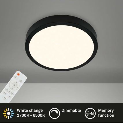 Briloner 3701-015 - LED dimmbare Deckenleuchte RUNA LED/18W/230V 2700-6500K + Fernbedienung