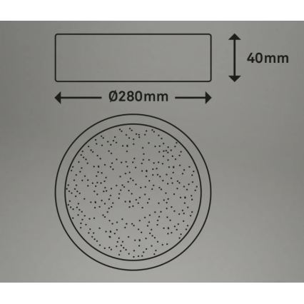 Briloner 3701-015 - LED dimmbare Deckenleuchte RUNA LED/18W/230V 2700-6500K + Fernbedienung