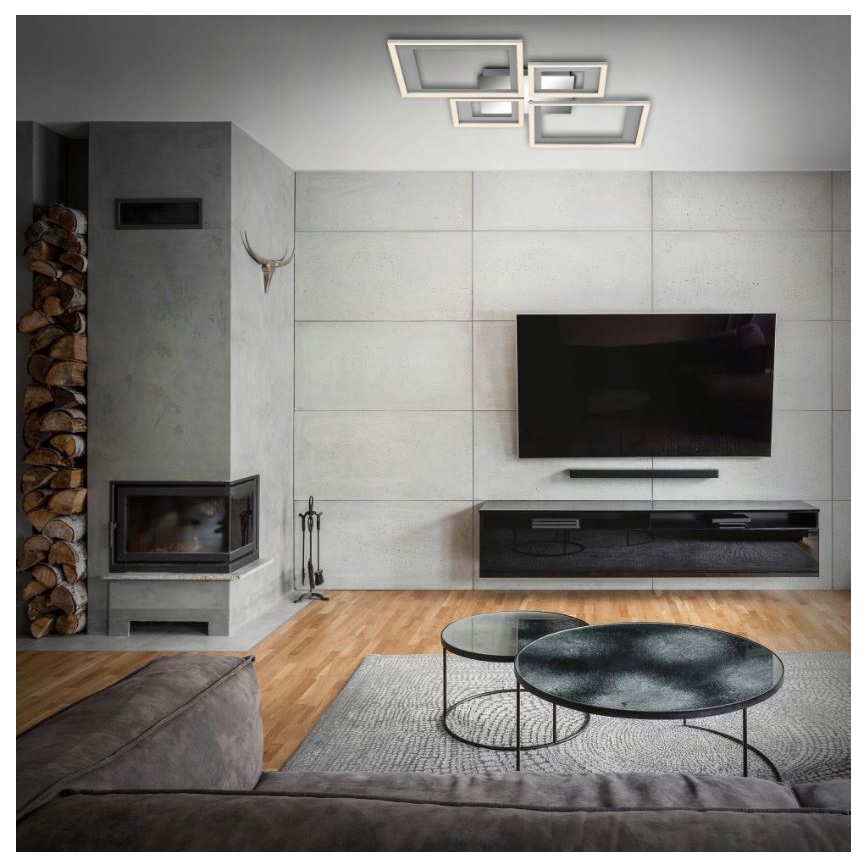 Briloner 3727-019 - Dimmbare LED-Deckenleuchte FRAME LED/38W/230V