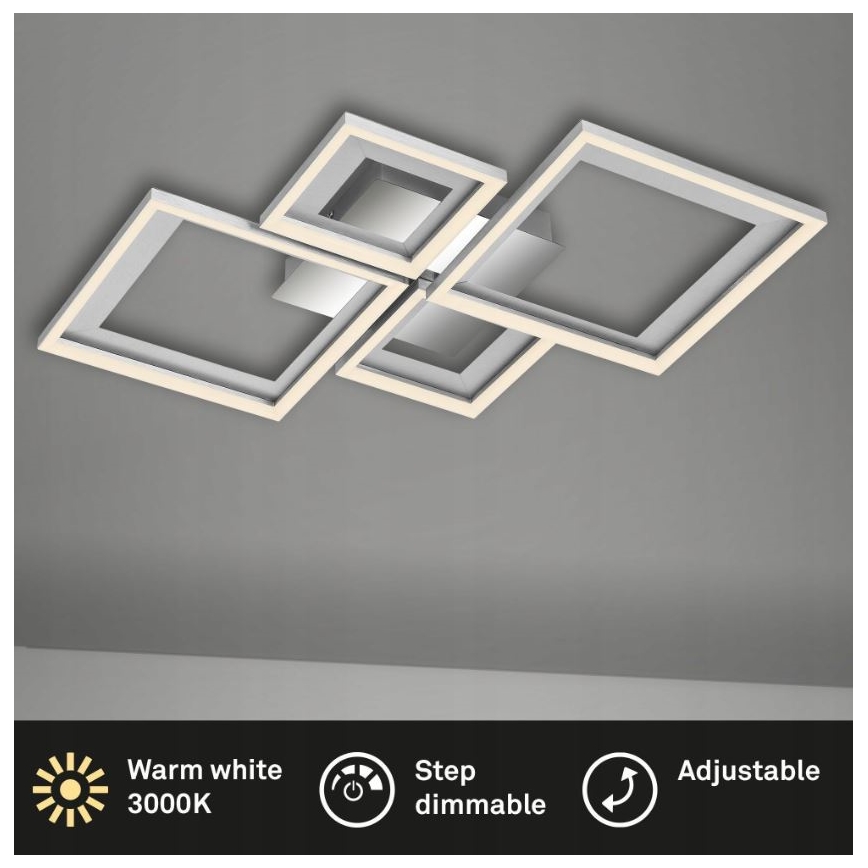 Briloner 3727-019 - Dimmbare LED-Deckenleuchte FRAME LED/38W/230V