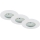 Briloner 6994-036 - 3er-Set LED-Einbauleuchten für Badezimmer, LED/5W/230V, IP44