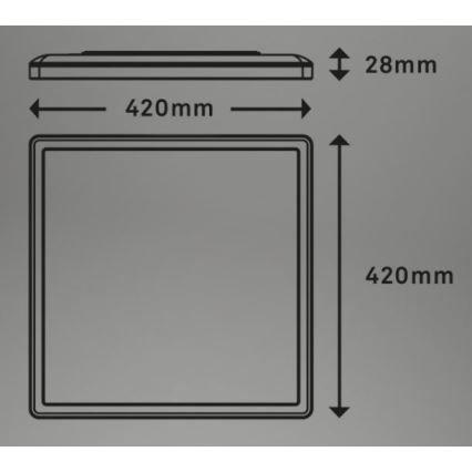 Briloner 7082-016 - LED dimmbare Deckenleuchte SLIM LED/22W/230V 2700-6500K + Fernbedienung