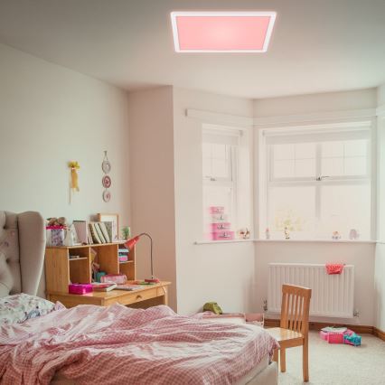 Briloner 7091-416 - LED RGBW dimmbare Deckenleuchte SLIM LED/22W/230V + Fernbedienung