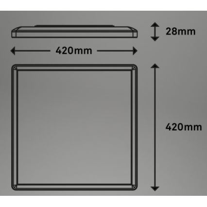 Briloner 7091-416 - LED RGBW dimmbare Deckenleuchte SLIM LED/22W/230V + Fernbedienung