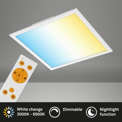 Briloner 7179-016 - LED dimmbare Deckenleuchte PIATTO LED/24W/230V 3000-6500K + Fernbedienung