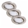 Briloner 7221-032 - SET 3x LED Badezimmer-Einbauleuchte 1xGU10/3W/230V IP23 matt Chrom