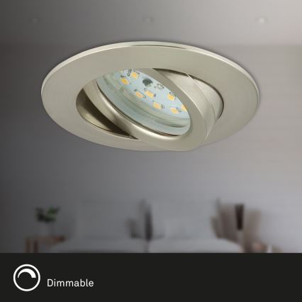 Briloner 7232-032 - 3er-Set dimmbare LED-Einbauleuchten für Badezimmer ATTACH LED/5,5W/230V IP23