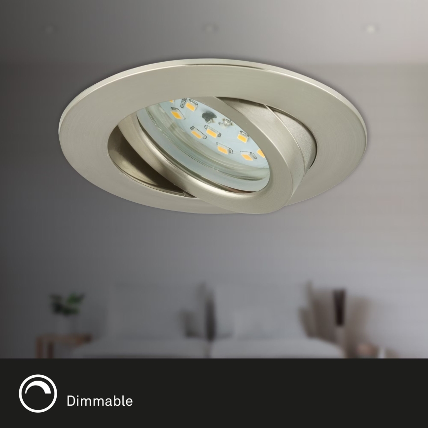 Briloner 7232-032 - 3er-Set dimmbare LED-Einbauleuchten für Badezimmer ATTACH LED/5,5W/230V IP23