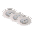 Briloner 7257-039 - SET 3x LED-Badezimmer-Einbauleuchte ATTACH LED/4,5W/230V IP44