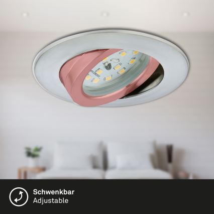 Briloner 7296-019 - LED dimmbares Badezimmer-Einbauleuchte LED/6,5W/230V IP23