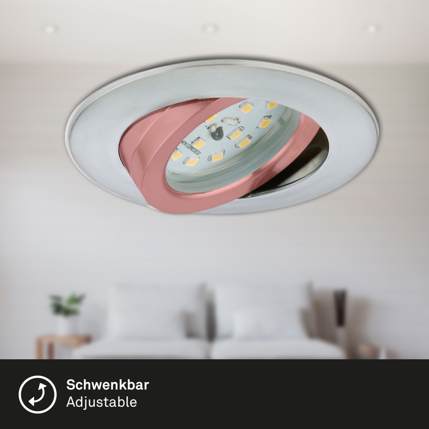 Briloner 7296-019 - LED dimmbares Badezimmer-Einbauleuchte LED/6,5W/230V IP23