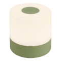 Briloner 7461019 - Dimmbare, aufladbare LED-Outdoor-Tischleuchte LED/2W/5V IP44 1200 mAh grün